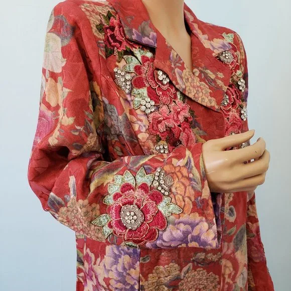 NWT JOHNNY WAS LA VIE FLEUR COAT. - Picture 15 of 17